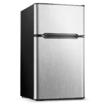Mini Fridge with Freezer, 3.15 Cu ft Two Door Compact Small Fridge Adjustable Removable Shelves,For Bedroom/Dorm/Office