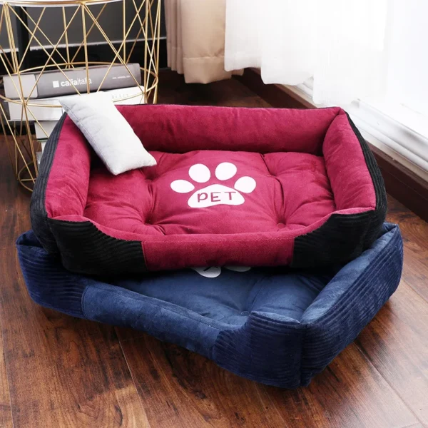 Warm Bone Pet Dogs Bed Washable House Cat Puppy Cotton Kennel Mat Soft Nest Dog Baskets Pet Products For Small Medium Large Dog - Image 2