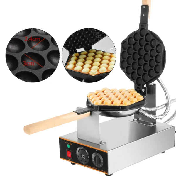 VEVOR Egg Bubble Electric Waffle Maker Nonstick Waffle Making Machine Home Appliance Gaufriers Baking Snack Gaufres Waffle Irons - Image 2