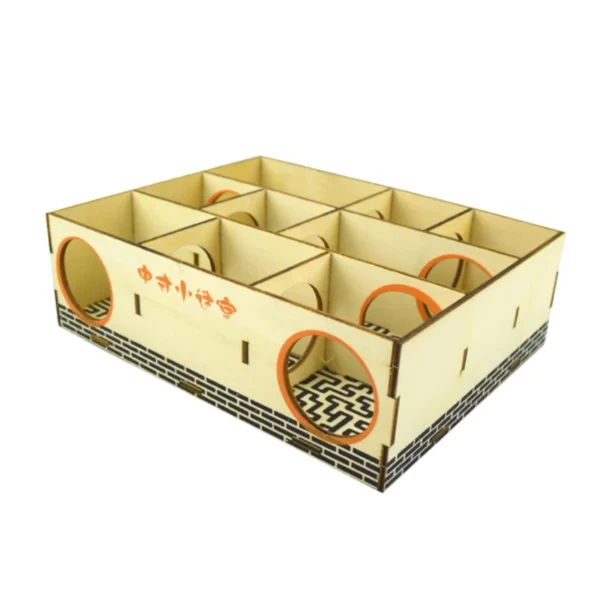 Hamster Maze Wooden Tube Tunnel Cage Seesaw House Swing Small Animals Pet - Image 11