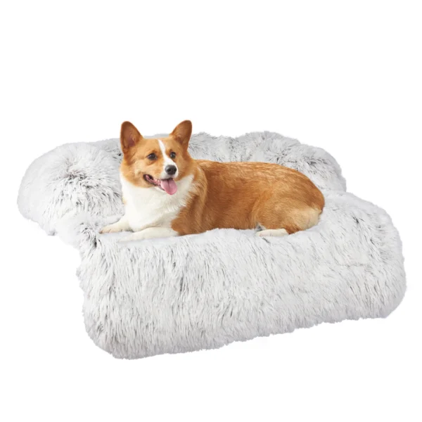 Cushion Pet Product Long Plush Dog Bed Warm Plush Cat House Big Size Square Soft Dog Beds For Large Dogs Puppy Bed House Nest  ﻿ - Image 8