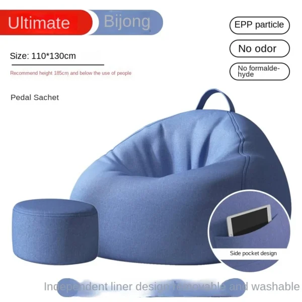 Lazy Sofa Bean Bag Sleepable Small Bedroom Living Room Balcony Tatami Backrest Cushion Single Sofa Chair Living Room Sofas 2024 - Image 12