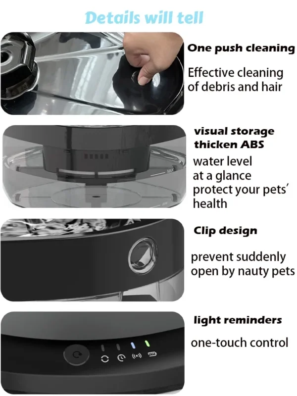 7L water dispenser pet fountain Furpipi ABS material automatic pet feeder - Image 6