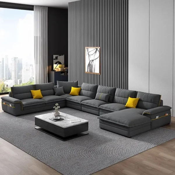 Storage Relax Square Sofa Sectional Simple Double Nordic Daybed Puffs Sofa Set Lazzy Cushion Salon Meuble Home Furniture