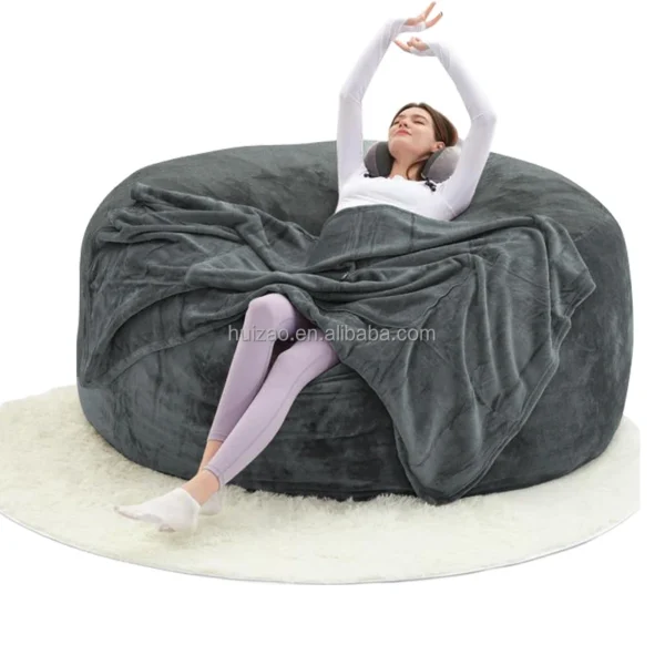 6ft bean bag sofas living room decor compressed puff sofa bed modern lounge lazy chair reclining single couch furniture