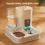 Kimpets Pet Cat Automatic Feeder Drinking Water Large Capacity Water Dispenser Dry Wet Separation Food Container Pet Supplies