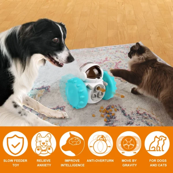 Benepaw Robot Shape Dog Toys Interactive Pet Food Dispenser Puzzle Food Dispensing Cat Slow Feeder For Puppies Medium Dogs - Image 2