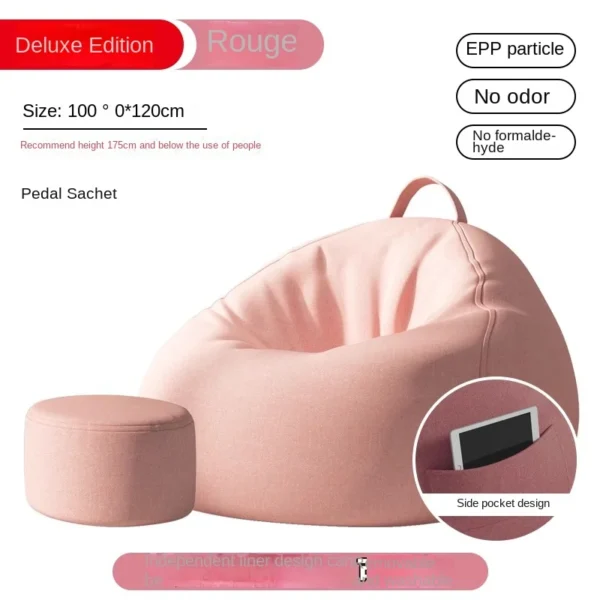 Lazy Sofa Bean Bag Sleepable Small Bedroom Living Room Balcony Tatami Backrest Cushion Single Sofa Chair Living Room Sofas 2024 - Image 28