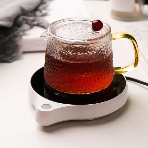 110V/220V Cup Heater 100°C Mug Warmer Hot Tea Makers Smart Warmer Coaster 5 Gear Temperature Cup Heaters Coffee Milk Heating Pad - Image 3