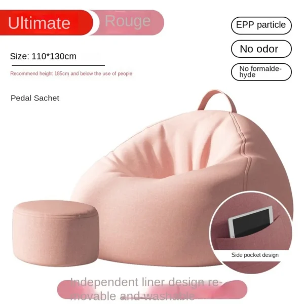 Lazy Sofa Bean Bag Sleepable Small Bedroom Living Room Balcony Tatami Backrest Cushion Single Sofa Chair Living Room Sofas 2024 - Image 7