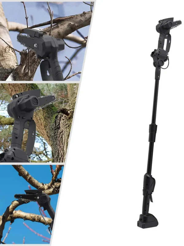 2-In-1 High Reach Pole Chainsaw for Tree Trimming  And Garden Pruning Portable Electric Saw