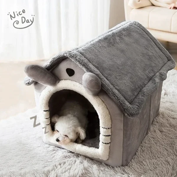 Pet Warmth Nest Winter Warmth Dogs Bed Four Seasons Universal Kitten Tent House Shelter Removable And Washable House - Image 5