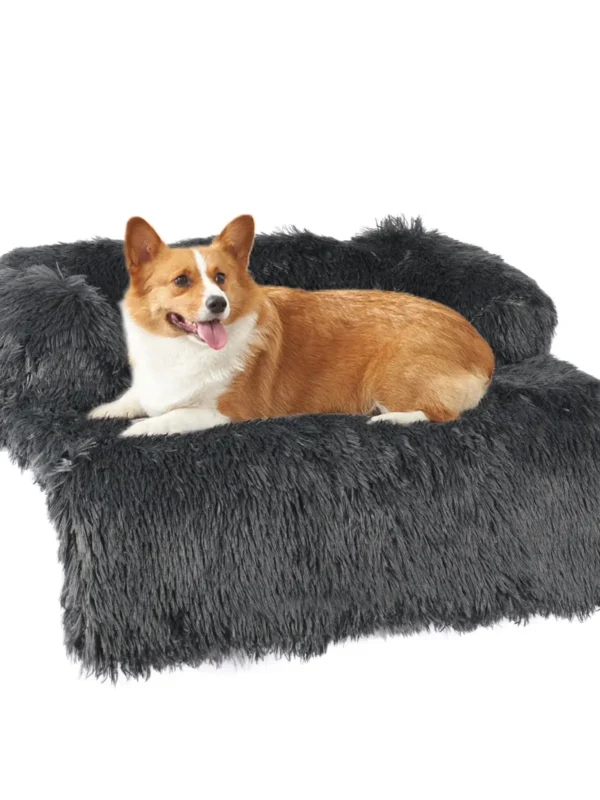 Cushion Pet Product Long Plush Dog Bed Warm Plush Cat House Big Size Square Soft Dog Beds For Large Dogs Puppy Bed House Nest  ﻿ - Image 7