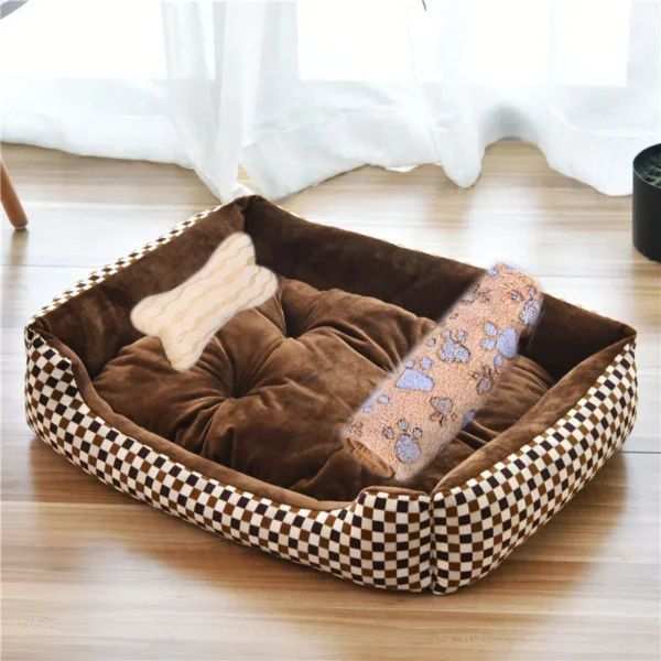 Warm Bone Pet Dogs Bed Washable House Cat Puppy Cotton Kennel Mat Soft Nest Dog Baskets Pet Products For Small Medium Large Dog - Image 14