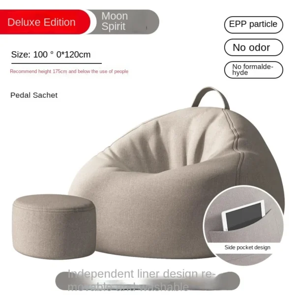 Lazy Sofa Bean Bag Sleepable Small Bedroom Living Room Balcony Tatami Backrest Cushion Single Sofa Chair Living Room Sofas 2024 - Image 21