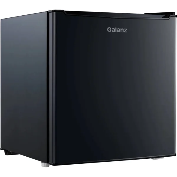 2023 New Galanz 1.7 Cu Ft Single Door Mini Fridge, Black