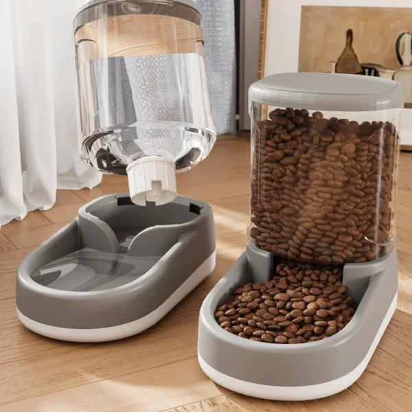 Automatic Pet Feeder Water Dispenser Dog Cat Gravity Food And Water Dispenser With Pet Food Bowl Large Capacity - Image 4