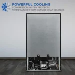 Freestanding Ultra Cool Mini Drink Fridge | Beer, Cocktails, Soda, Juice Cooler for Home