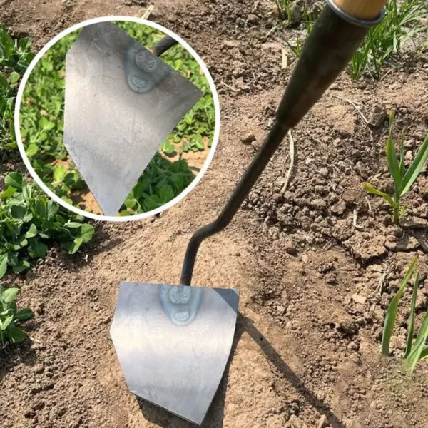 Thickened Manganese Steel Pointed Hoe Head Multifunctional Weeding Tool Hoe Tool Pointed Cultivator Sharp Garden Weeding Tool - Image 2