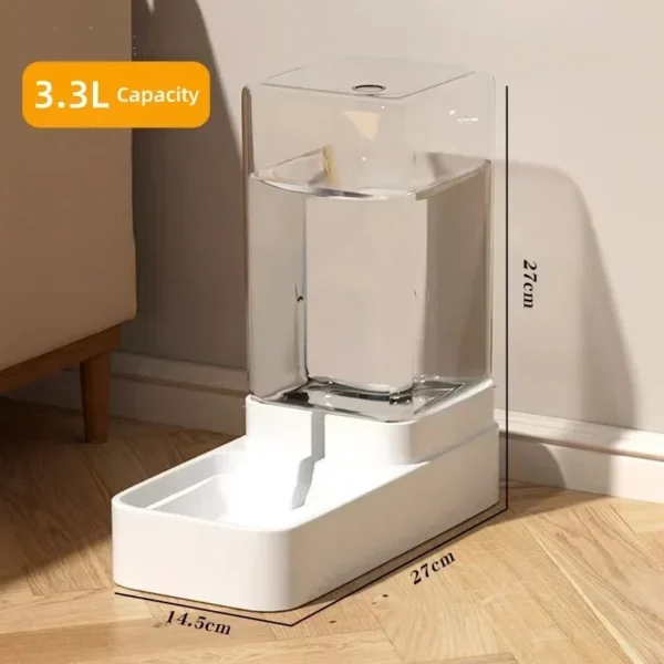 Gravity Cat Water Dispenser Automatic Dog Feeder Cat Feeder and Cats Water Dispenser Cat Feeder Food Storage Dispenser Container - Image 7