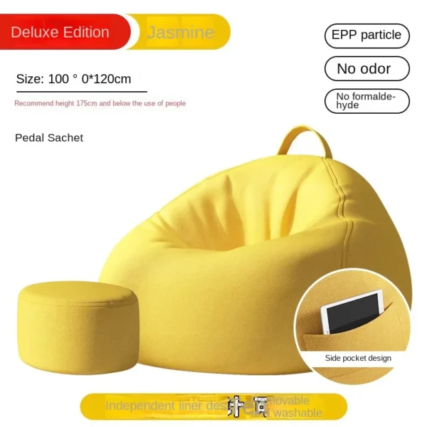 Lazy Sofa Bean Bag Sleepable Small Bedroom Living Room Balcony Tatami Backrest Cushion Single Sofa Chair Living Room Sofas 2024 - Image 27