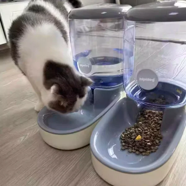 Cat Water Dispenser Automatic Dog Cat Feeder and Water Dispenser Gravity Food Feeder Large Capacity 4L Pet  Drinking Waterer - Image 6