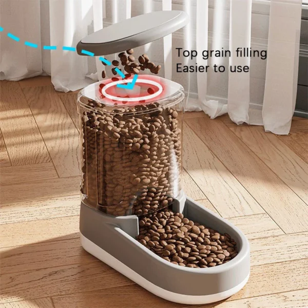 Automatic Pet Feeder Water Dispenser Dog Cat Gravity Food And Water Dispenser With Pet Food Bowl Large Capacity - Image 5