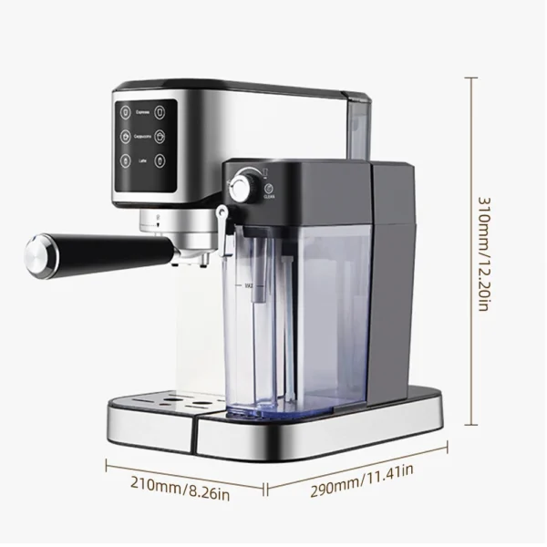 XEOLEO 3 in 1 Semi Automatic Espresso Cappuccino Latte Coffee Machine Milk Froth Ground Coffee Cappuccino maker Cafeteria 20Bar - Image 6