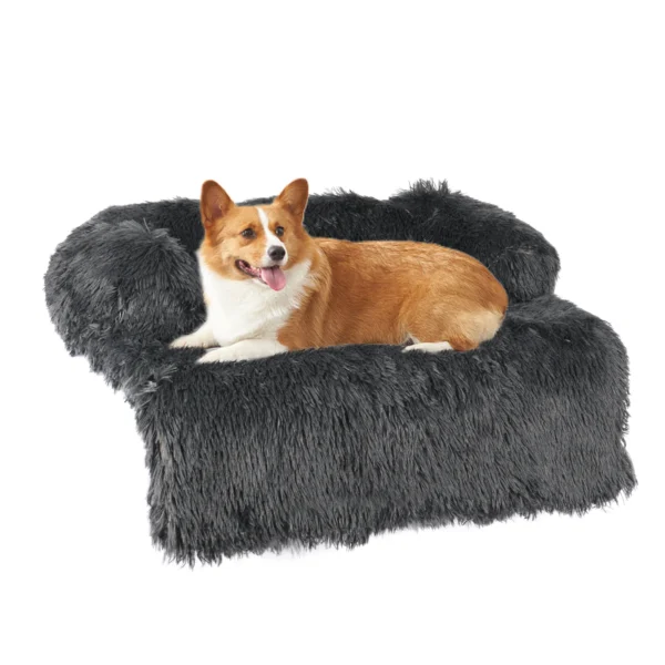 Cushion Pet Product Long Plush Dog Bed Warm Plush Cat House Big Size Square Soft Dog Beds For Large Dogs Puppy Bed House Nest  ﻿ - Image 6