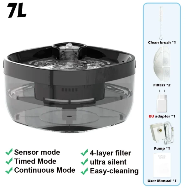 7L water dispenser pet fountain Furpipi ABS material automatic pet feeder - Image 8