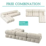 living room sofas Sectional Sofa, Modular Sectional Couch with Ottomans- L Shaped Couch for Living Room, 4 Seater Sofa Sets,104"