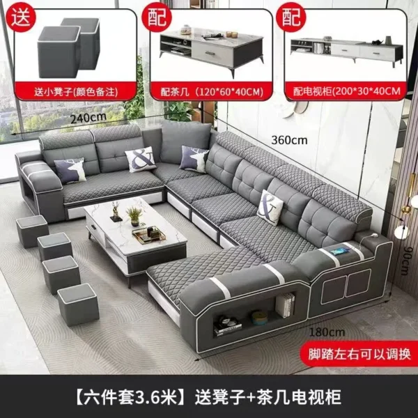 Couch Pouf Living Room Sofas Futon Floor Designer Relaxing Filling Nordic Living Room Sofas Room Decor Divano Home Furniture - Image 9