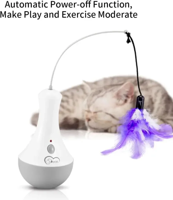 Cat Interactive Toys Funny Feather Kitten Teaser Indoor Play Automatic Toy Gift Cat Feather Toy - Image 3