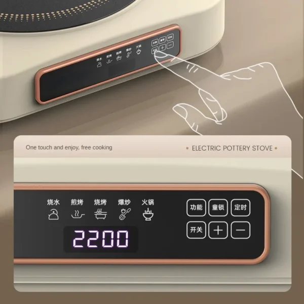 220V Hot Plate Electric Stove for Cooking Mini Home Ceramic Stove Multi Cooker Electromagnetic furnace - Image 5