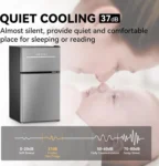 Mini Fridge with Freezer 3.5 Cu.Ft. 2 Door Refrigerator and Freezer Small Fridge for Bedroom Home Office Dorm, Small Dri