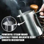 Espresso Machine 20 Bar, Coffee Maker With Milk Frother Steam Wand, Built-In Bean Grinder, Combo Cappuccino Machine