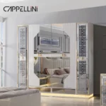 Modern Luxury Bedroom Furniture Bedroom Suit Bed White Leather Bed Home Furniture Bedroom Set Standard Size