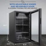 Freestanding Ultra Cool Mini Drink Fridge | Beer, Cocktails, Soda, Juice Cooler for Home