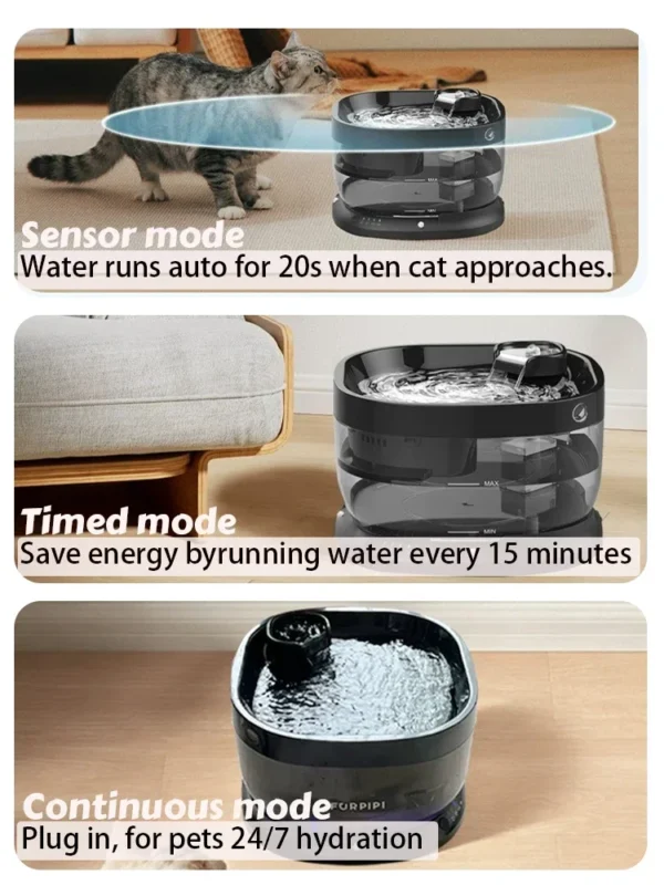 7L water dispenser pet fountain Furpipi ABS material automatic pet feeder - Image 3