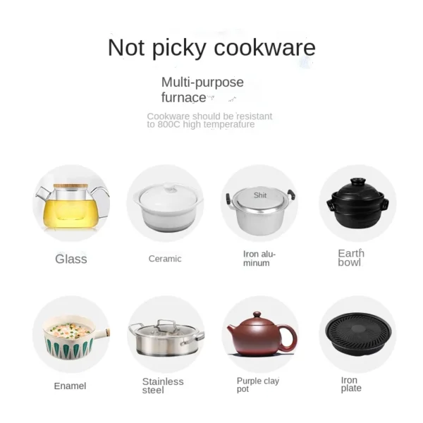 Konka Electric Ceramic Stove Home Small Smart New Multi-function High-power Electric Stove Stir-frying Mini Induction Cooker - Image 4