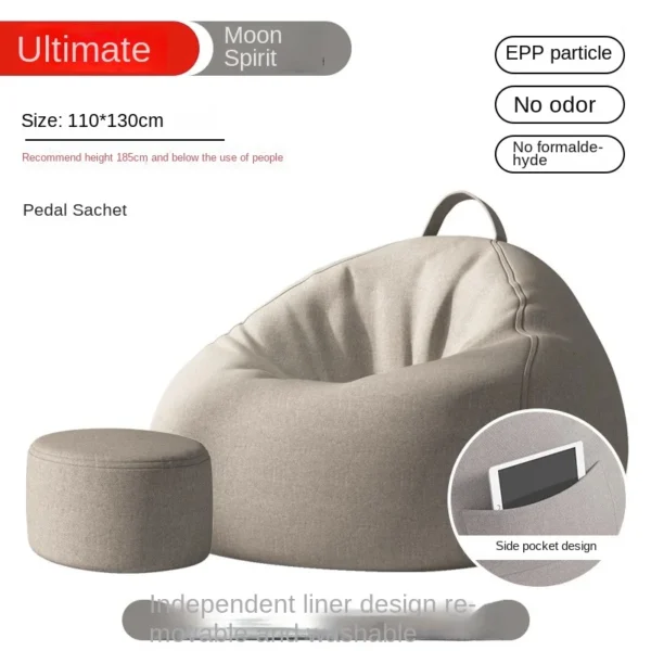 Lazy Sofa Bean Bag Sleepable Small Bedroom Living Room Balcony Tatami Backrest Cushion Single Sofa Chair Living Room Sofas 2024 - Image 8