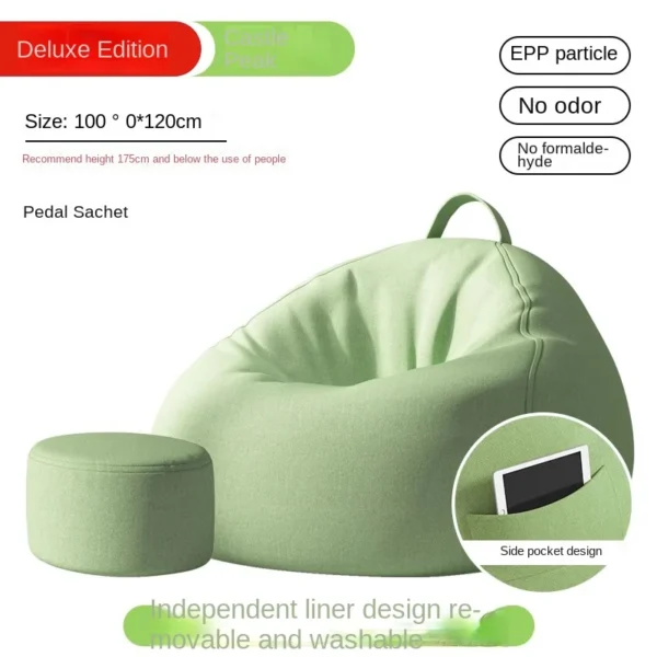 Lazy Sofa Bean Bag Sleepable Small Bedroom Living Room Balcony Tatami Backrest Cushion Single Sofa Chair Living Room Sofas 2024 - Image 10