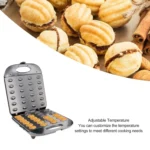Mini Electric Walnut Cake Maker 24 Cake Troughs Automatic Nut Waffle Bread Machine Sandwich Iron Toaster Baking Breakfast Pan