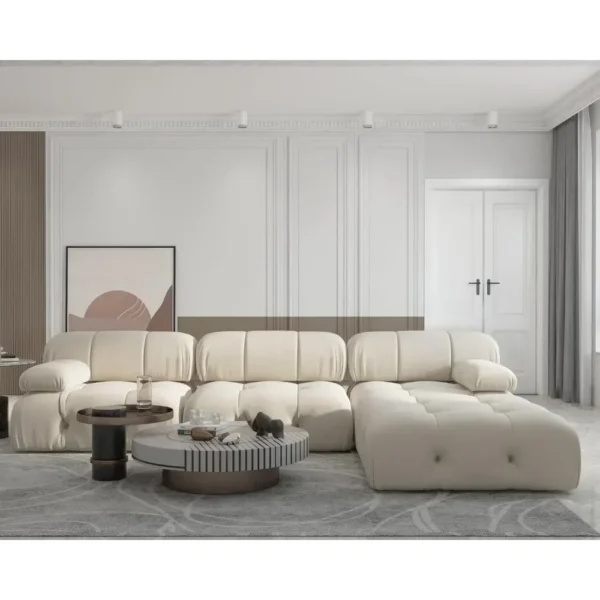 living room sofas Sectional Sofa, Modular Sectional Couch with Ottomans- L Shaped Couch for Living Room, 4 Seater Sofa Sets,104" - Image 3