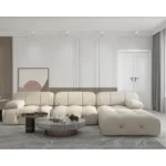 living room sofas Sectional Sofa, Modular Sectional Couch with Ottomans- L Shaped Couch for Living Room, 4 Seater Sofa Sets,104"