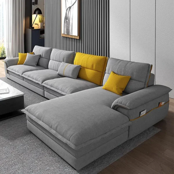 Storage Relax Square Sofa Sectional Simple Double Nordic Daybed Puffs Sofa Set Lazzy Cushion Salon Meuble Home Furniture - Image 2