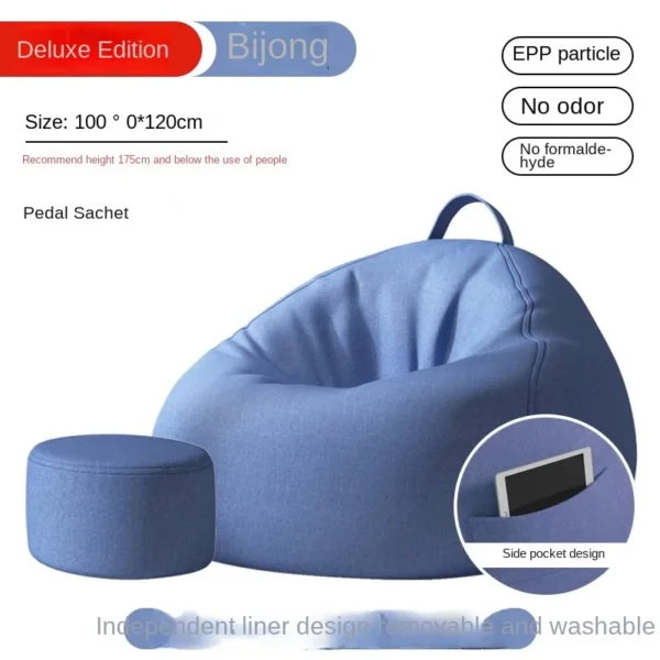 Lazy Sofa Bean Bag Sleepable Small Bedroom Living Room Balcony Tatami Backrest Cushion Single Sofa Chair Living Room Sofas 2024 - Image 25