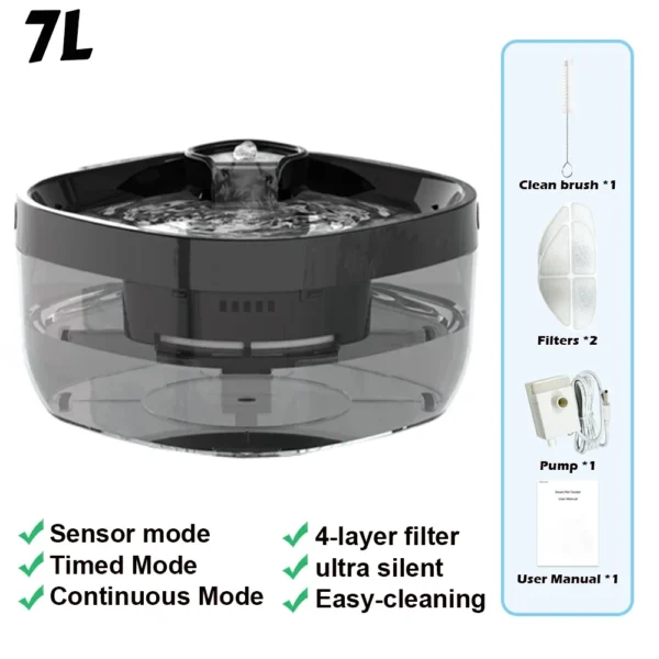 7L water dispenser pet fountain Furpipi ABS material automatic pet feeder - Image 7