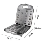 Mini Electric Walnut Cake Maker 24 Cake Troughs Automatic Nut Waffle Bread Machine Sandwich Iron Toaster Baking Breakfast Pan