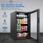 Freestanding Ultra Cool Mini Drink Fridge | Beer, Cocktails, Soda, Juice Cooler for Home